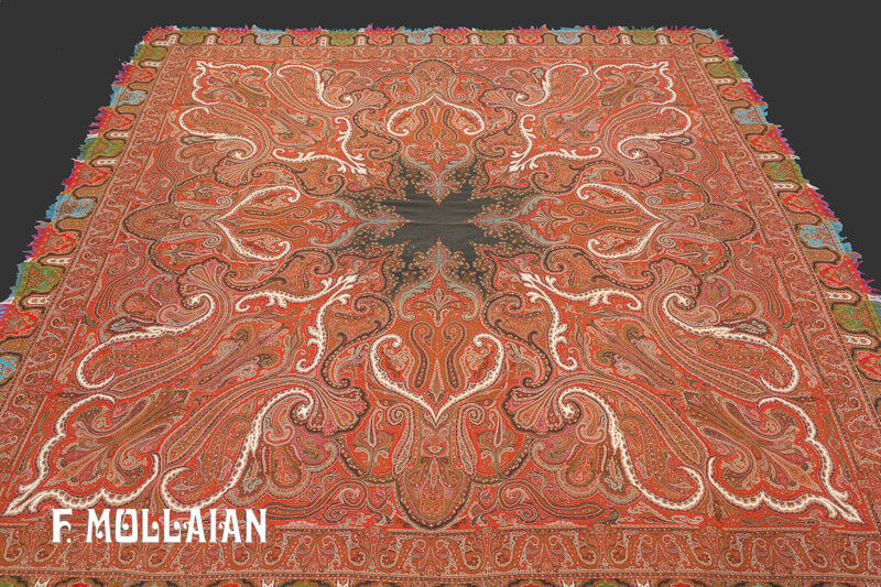 Antique persian Kerman Textile n°:29619340